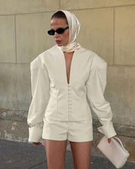 Bethany Blazer Set a vita cintata