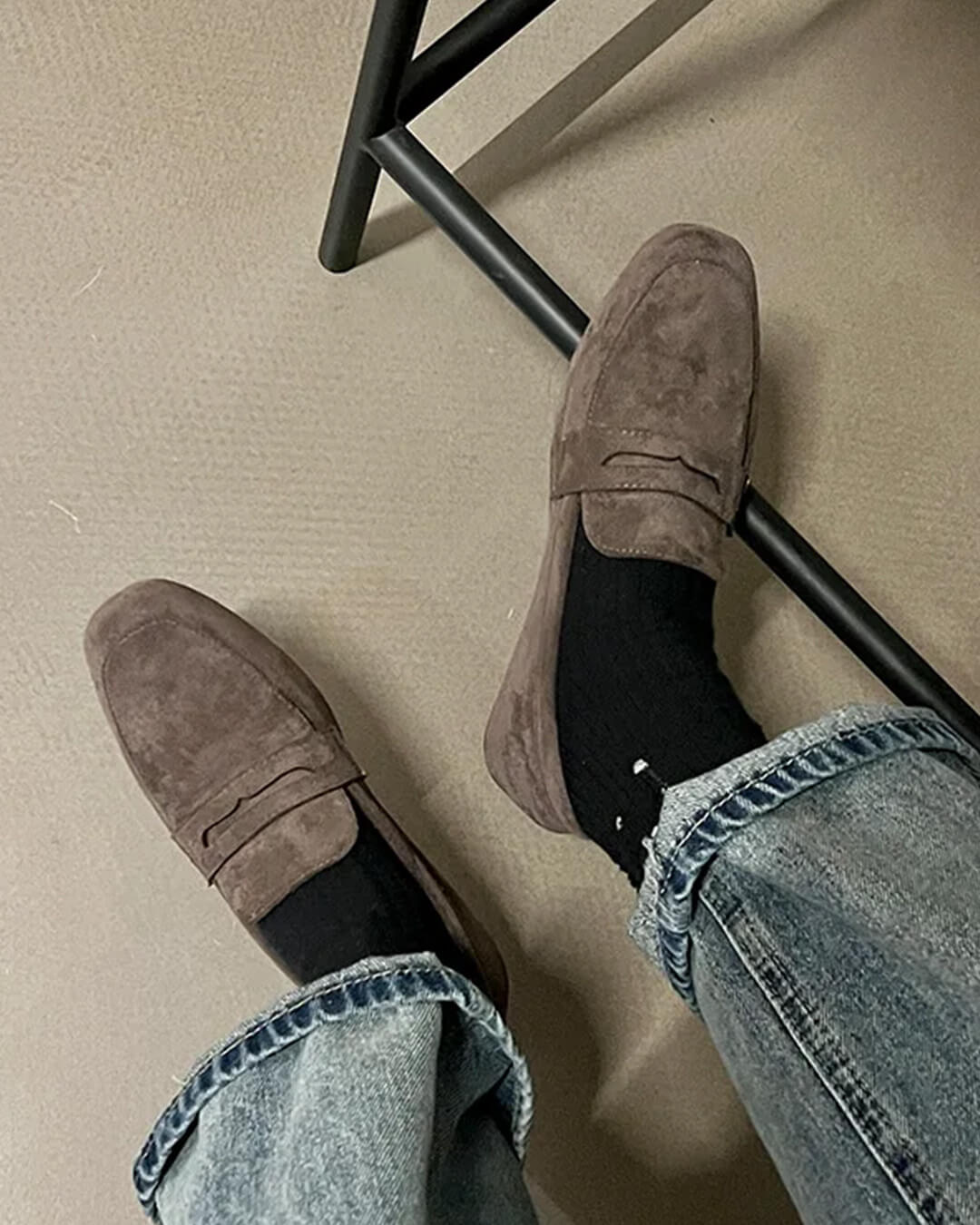 SOERA Bianca Suede Slip - On Loafers - Shoes -  Grey 35