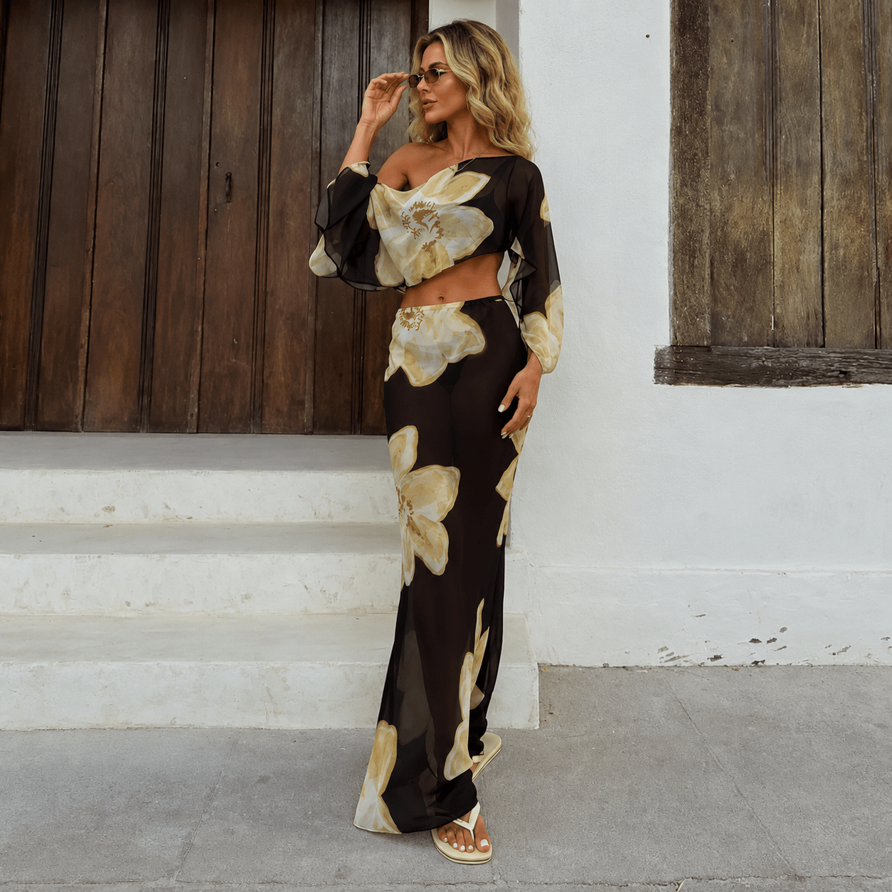 SOERA Sofia Floral Maxi Skirt Set - Skirt - SOERA-266627-FLO-XS-70467 Floral XS