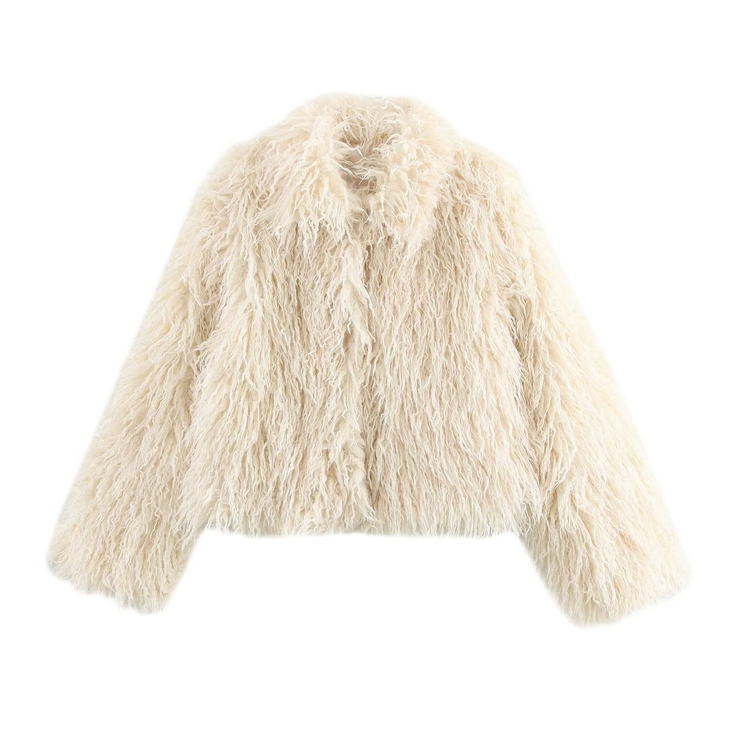 SOERA Faux fur fluffy Jacket - Women's Coats & Jackets - Rw1766362638987445852 creme M
