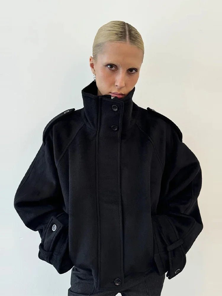 SOERA Fiona Cropped Coat - Women’s Coats & Jackets - zK1762772375818576359 Black XS