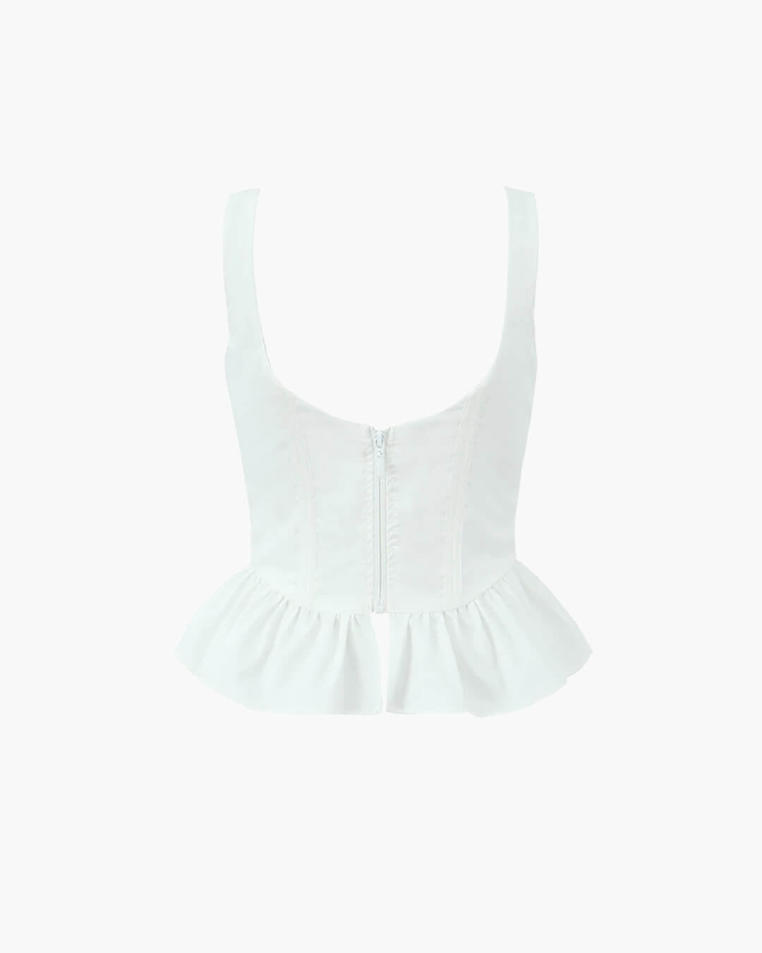 SOERA Karley Ruffled Hem Corset Top - Women’s Tops - 1005007082265843-;Cw1771494652190828072 L